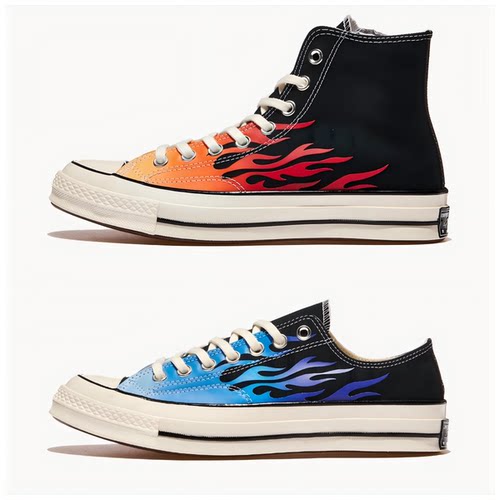 匡威Chuck70火焰高帮帆布鞋