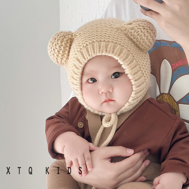 宝宝帽子秋冬季韩版婴幼儿毛线针织帽韩版耳朵儿童护耳帽2023新款,童装/婴儿装/亲子装,帽子,淘宝优惠券,粉丝福利购,淘宝优惠卷