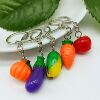 originality new year gift Beading parts simulation Food Vegetables Key buckle Bag Pendant Key chain wholesale
