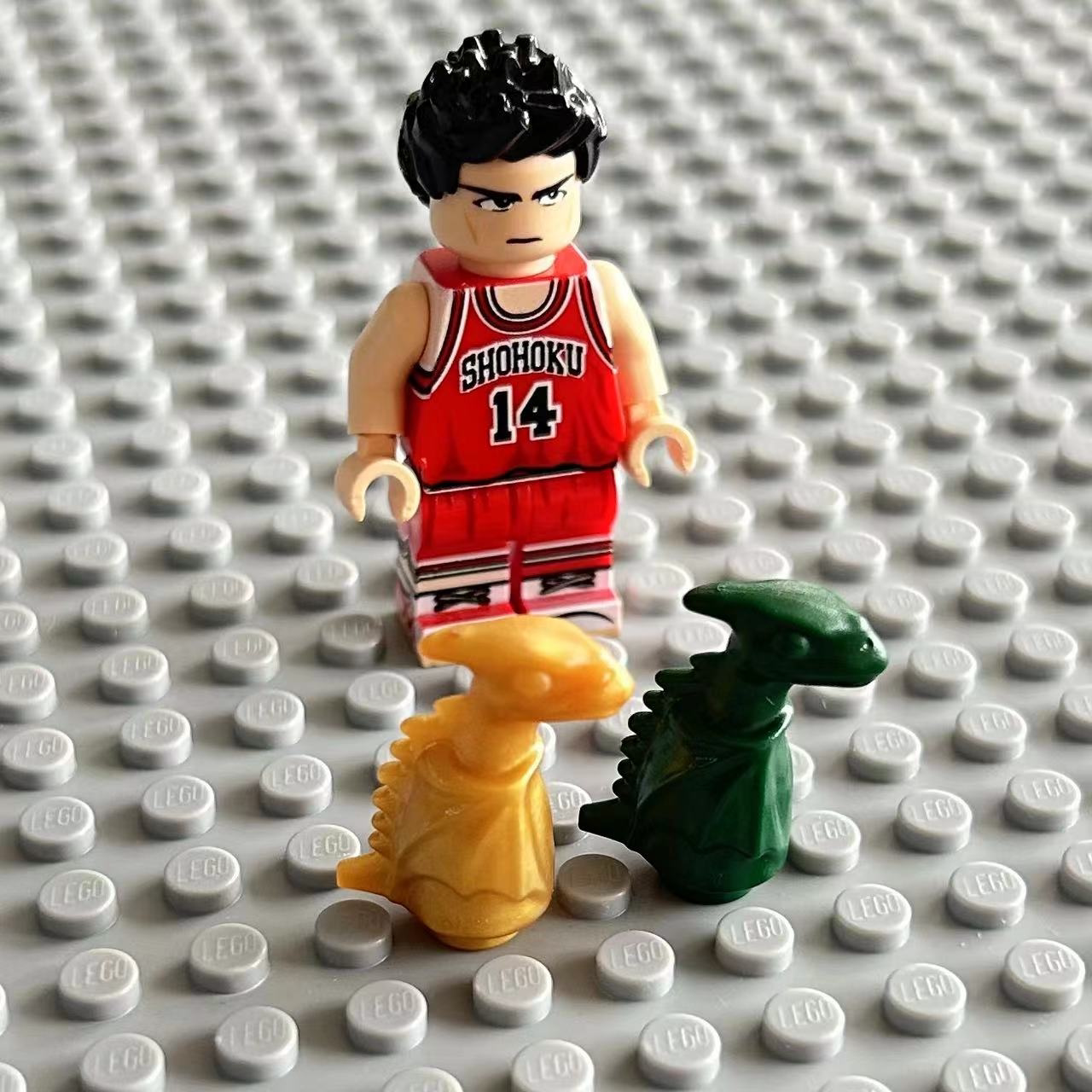 LEGO乐高迷你深绿色暴龙仔图片