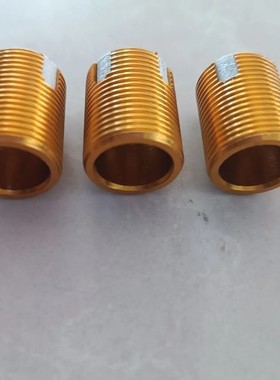 新款门球配件接头黄色通用丝扣 合金材料耐用性好 锤头配件十字口