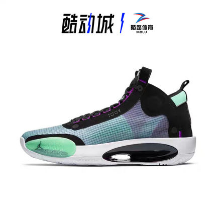 Air Jordan AJ34首发电光蓝男子实战气垫篮球鞋AR3240-BQ3381-400