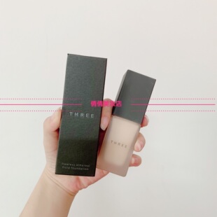 现货秒发日本three粉底液素肌陶瓷轻盈孕妇可用粉底液100 202 101