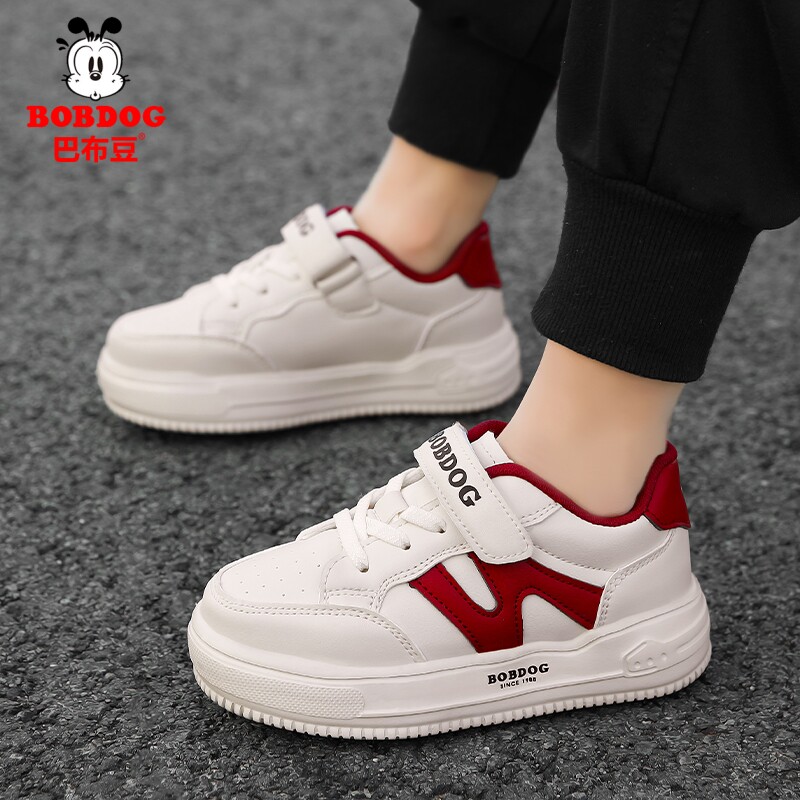 巴布豆童鞋男童运动鞋春秋款网面透气儿童板鞋小男孩平底休闲鞋子