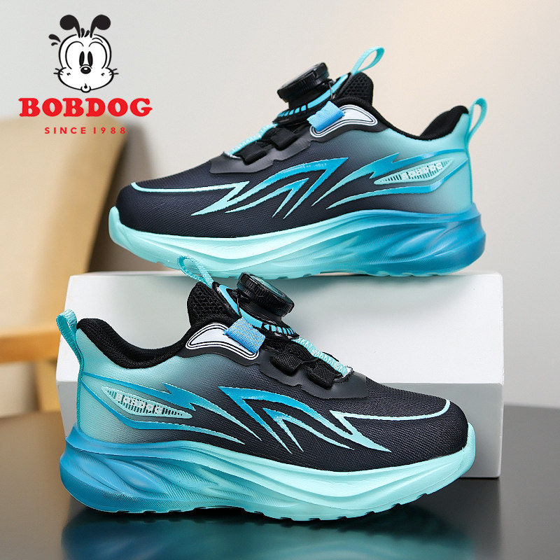 巴布豆童鞋男童运动鞋春秋款网面透气儿童鞋子轻便软底男孩跑步鞋