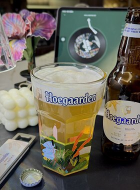 福佳六角加厚啤酒杯商用家用
