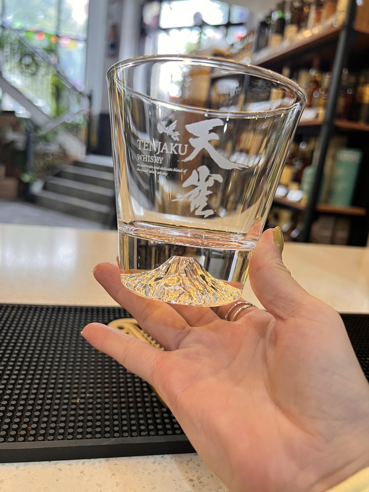 天雀洋酒烈酒日本威士忌杯日式富士山杯玻璃水杯观山高端雪山杯