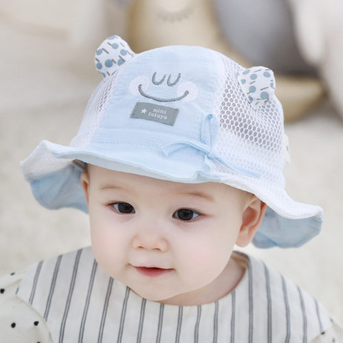 婴儿夏季薄款防晒帽子遮阳