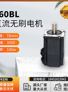 60无刷电机S60BL77-430 24V 48V100W 3000RPM无刷电机厂家直销