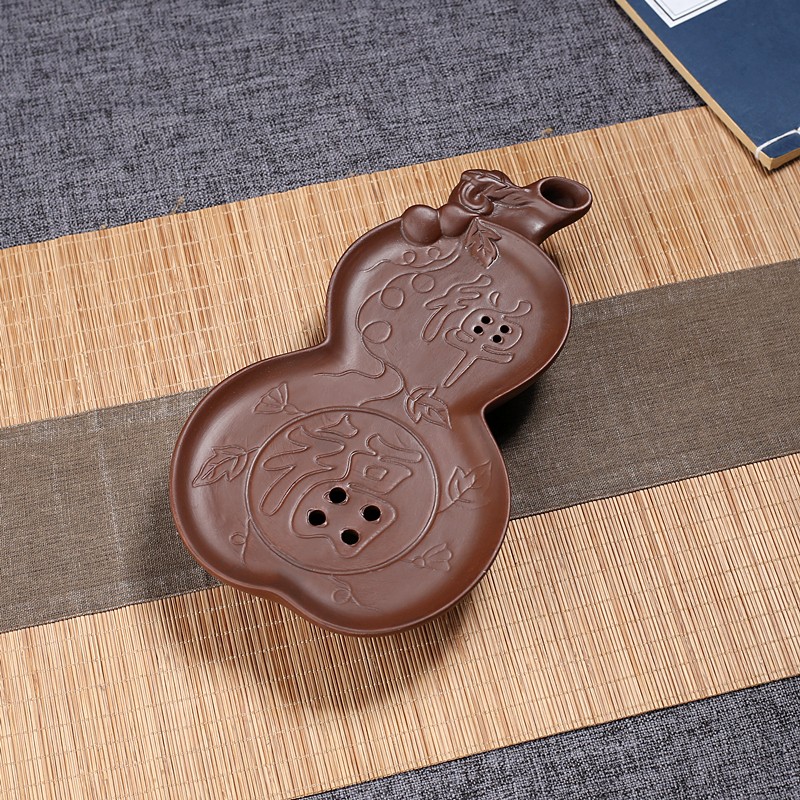 陶瓷紫砂葫芦禅意储水式茶托盘