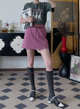 薄款女透气吸汗凉感纤维中筒小腿袜堆堆袜基本款百搭灰色巧克力色
