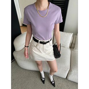 T恤 基础纯色百搭正肩圆领短袖 SN8738 多色经典 博主自留款