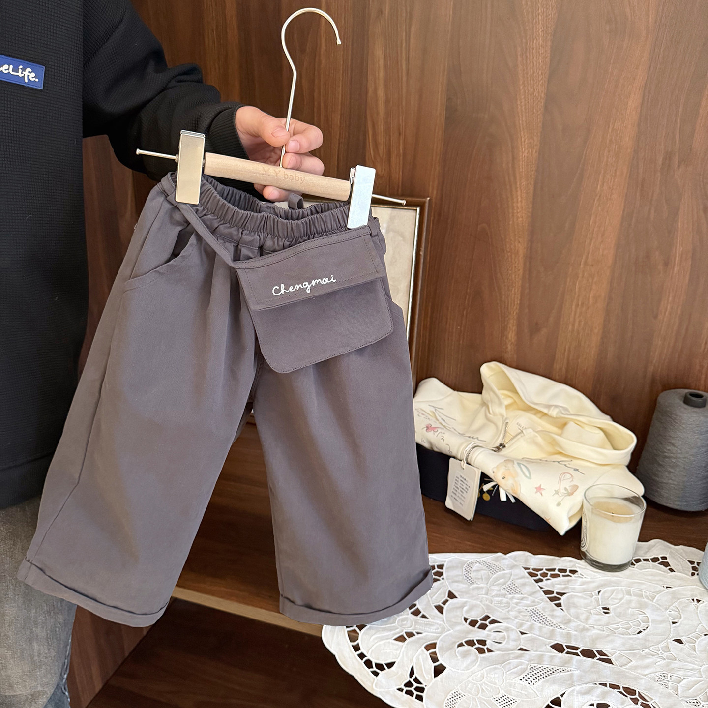 女宝宝简约韩系休闲裤女婴儿春季2026新款女童棉布宽松阔腿山本裤,童装/婴儿装/亲子装,裤子,淘宝优惠券,粉丝福利购,淘宝优惠卷