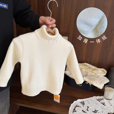 简约百搭水貂绒高领毛衣