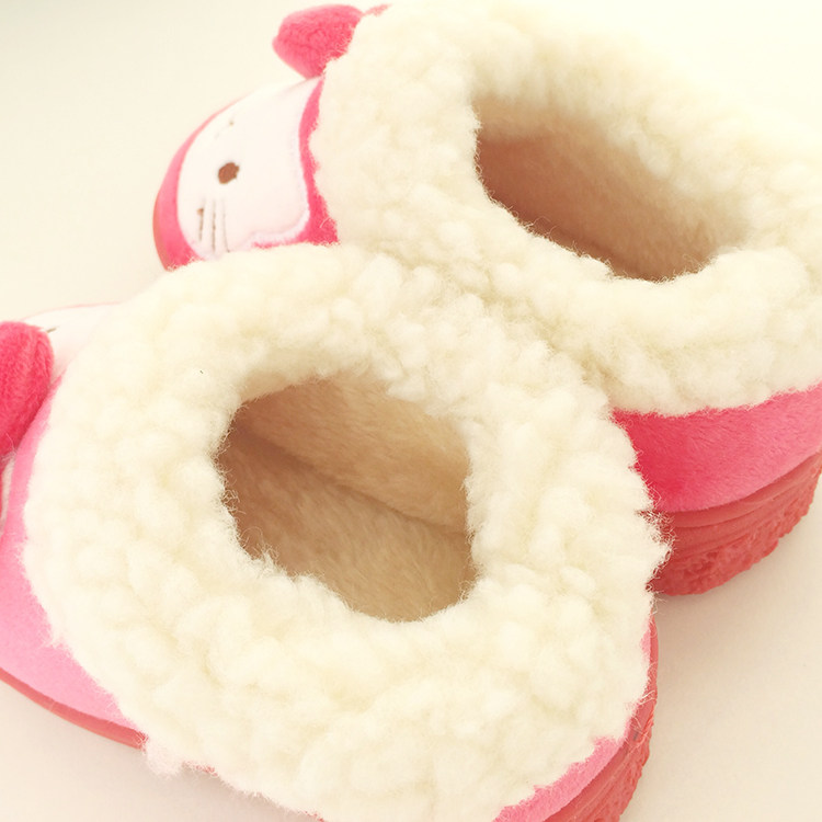 Pantoufles enfants en suède pour hiver - Ref 1017585 Image 4