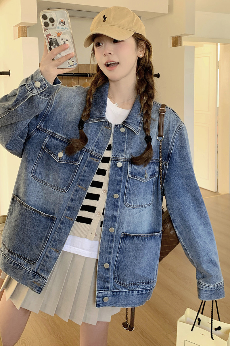 EndlessCereal牛仔外套女装欧洲站2025早春新款欧货女装宽松上衣,女装短外套,浙宝220