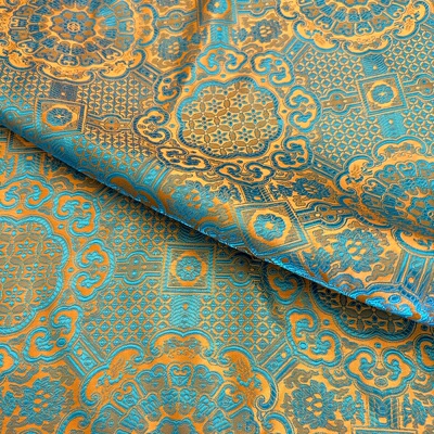 织锦缎丝绸面料蒙古袍民族