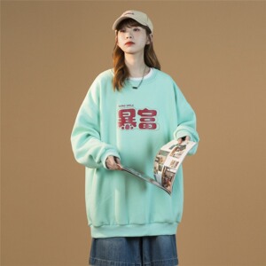 秋装2022中性套头卫衣情侣装学生秋季港风外套潮流1011-P38女类目图片