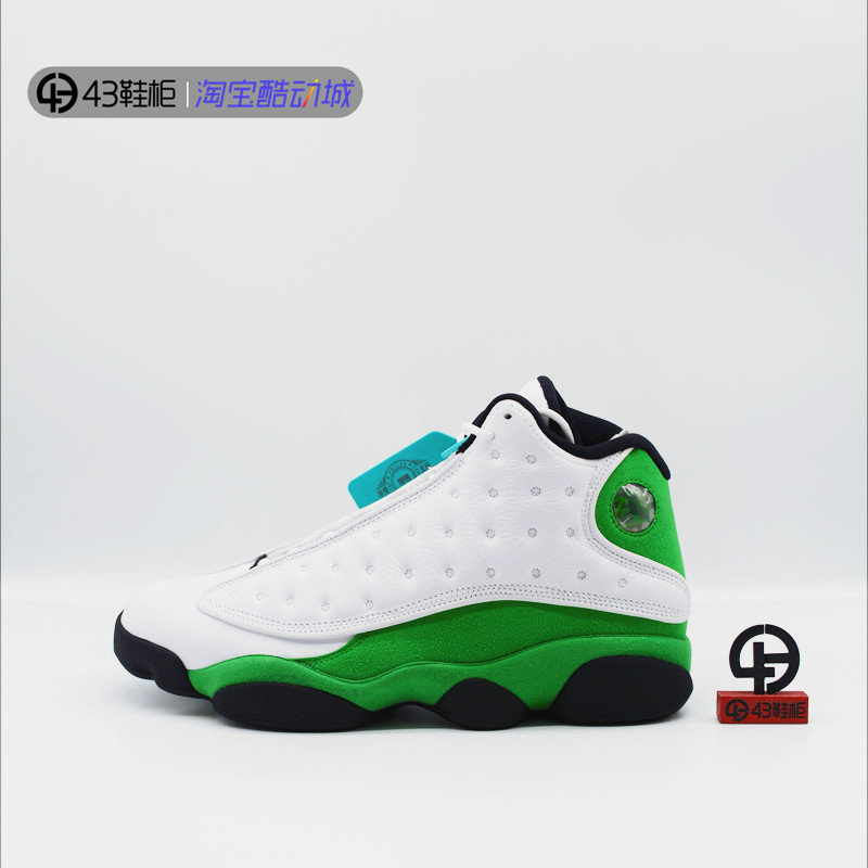 酷动城正品Air Jordan 13 AJ13 白绿 雷阿伦 凯尔特人DB6537-113