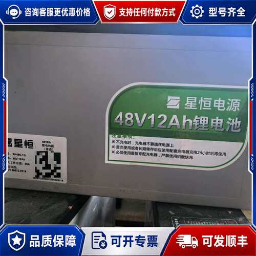 议价年生产星恒4812锂电，实测容量12安，没有衰减，外观完可维修