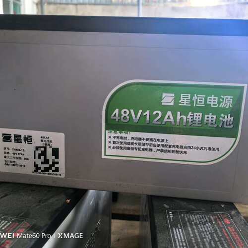 议价年生产星恒4812锂电，实测容量12安，没有衰减，外观完可维修