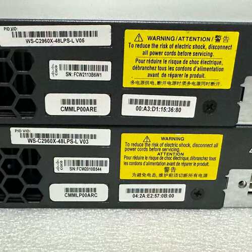 议价WS-C2960X-48LPS-L可维修