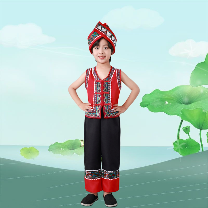 广西三月三壮服男童新款幼儿壮族