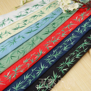 绿竹竹子复原DIY男装裙头绣花织带花边 汉服衣缘领边 玉猫小阁