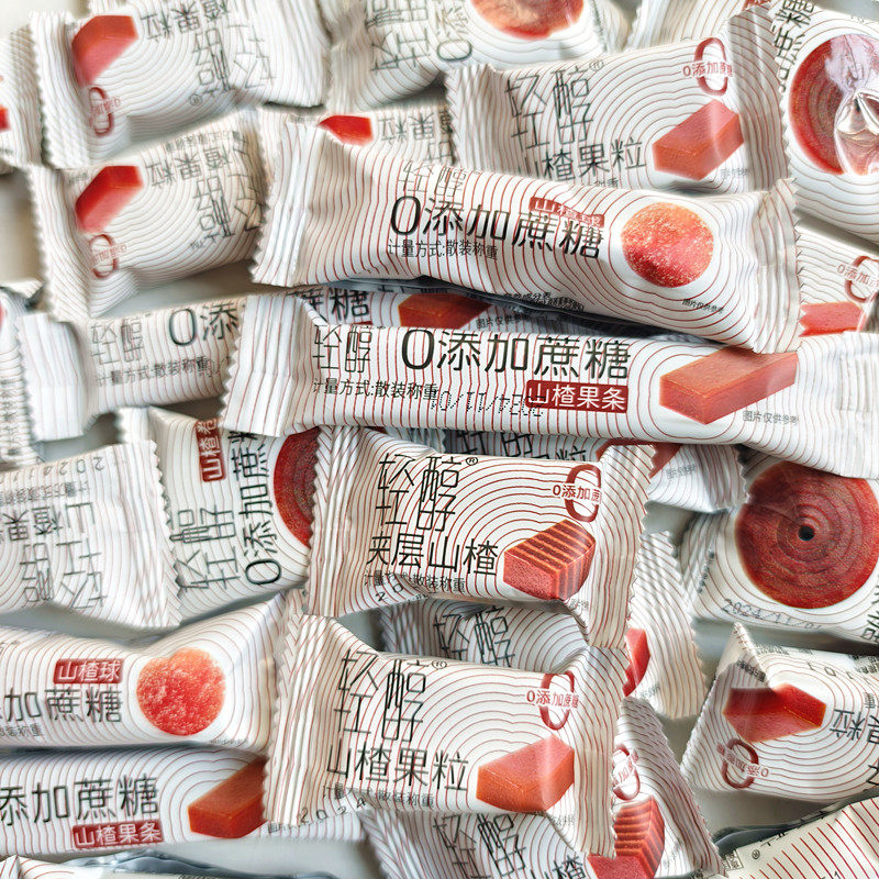 轻醇0添加蔗糖山楂球果条山楂汉堡果粒山楂卷夹层小包装即食零食,零食/坚果/特产,山楂类制品,淘宝优惠券,粉丝福利购,淘宝优惠卷