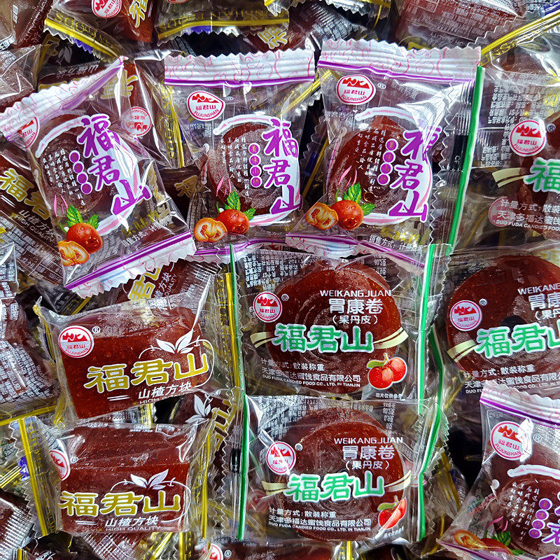 福君山山楂卷胃康卷老式果丹皮山楂散装酸甜怀旧山楂条零食山楂糕
