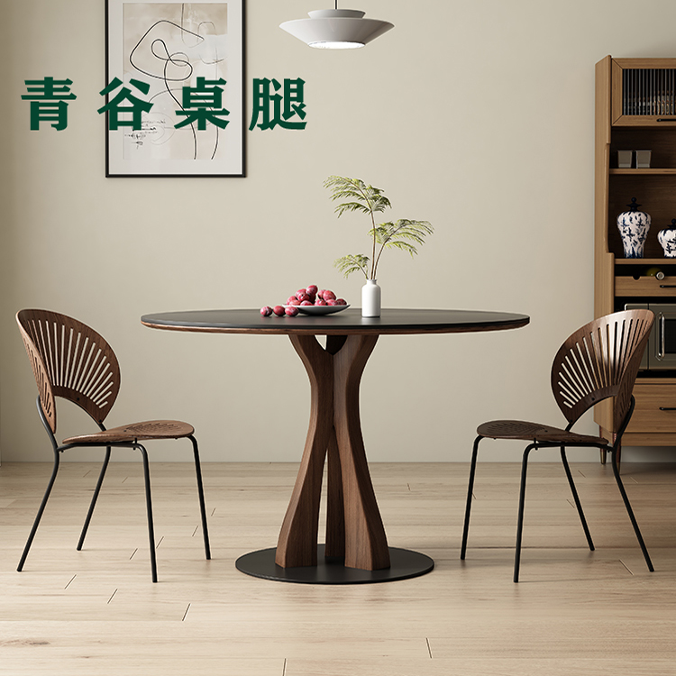 定制实木桌腿餐桌腿书桌腿茶几腿装饰柱梳妆台腿吧台腿中古欧式