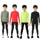 高领儿童紧身衣训练服套装 瑜伽健身服篮球足球打底运动跑步速干衣