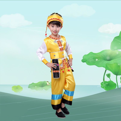 六一新款少数民族布依族演出服装