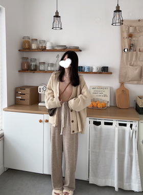 MYWAY 慵懒风阔腿裤2022年新款高腰垂感直筒休闲裤拖地裤子女秋冬