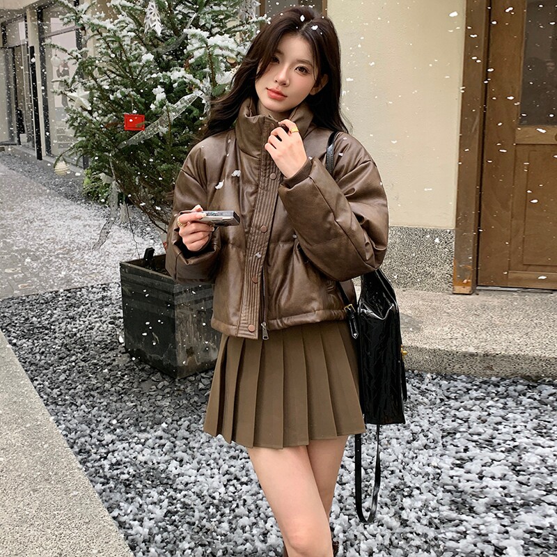 现货！2024皮衣羽绒服外套275-H266-P275398图片