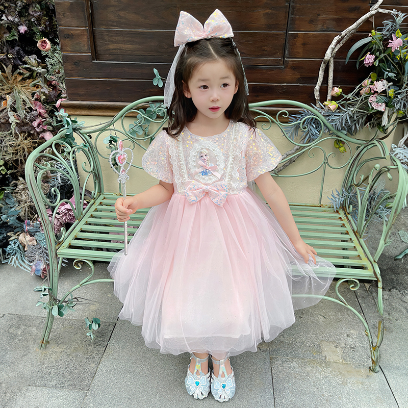 女童公主裙爱莎纱裙生日六一礼物