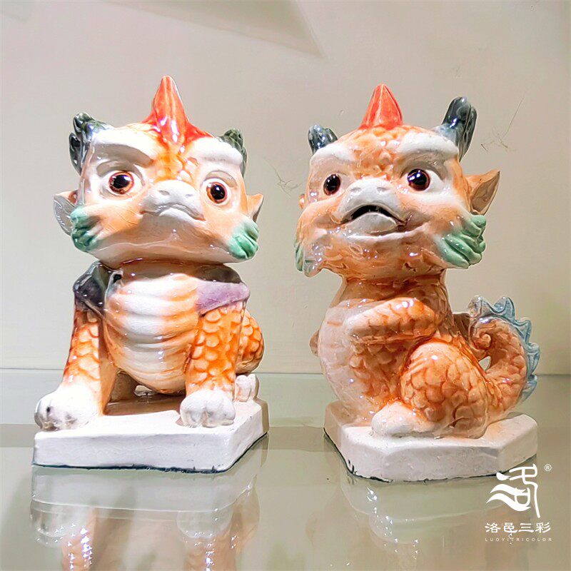 高水旺非遗洛阳文创唐三彩龙