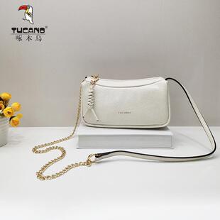 啄木鸟女包2026新款 轻便小香风小方包手机包简约设计感腑下斜挎包