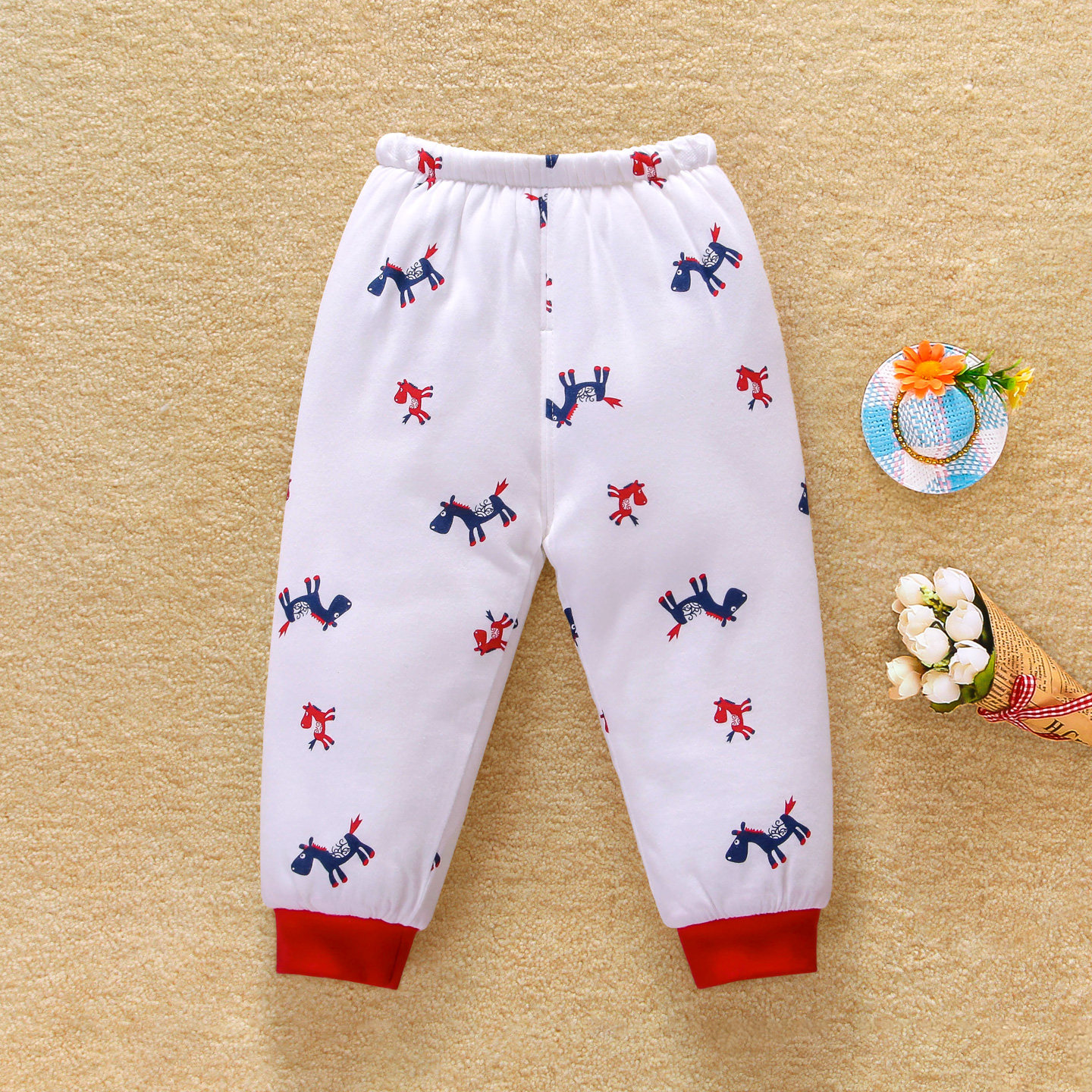 婴儿薄棉裤纯棉秋冬季加厚三层夹棉外穿宝宝打底保暖裤子内穿长裤,童装/婴儿装/亲子装,裤子,淘宝优惠券,粉丝福利购,淘宝优惠卷