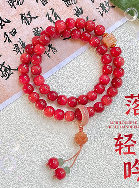 落棠轻吟菩提手串文艺风百搭女文玩手串多圈双圈菩提子念珠盘玩