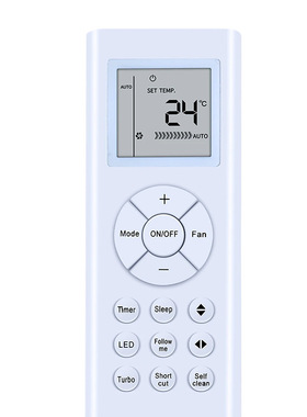 适用美的RG66A1BGEF和卡登KS09 KS12 KS18 KS24 KS28空调遥控器