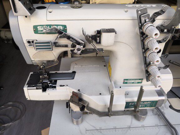 银箭c007二手绷缝机小方头滚边三针五线冚车针织梭织服装速普直驱