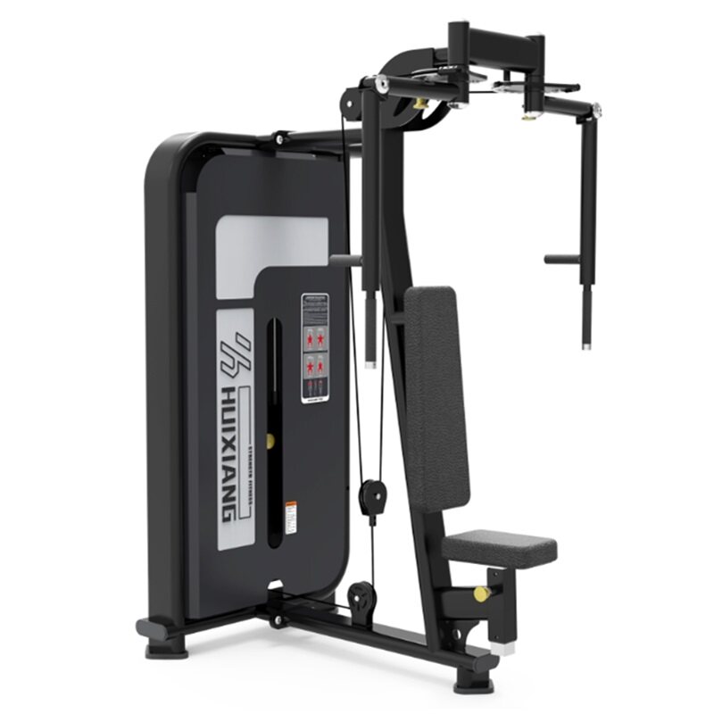 汇祥7102商用坐式高位蝴蝶机直臂夹胸夹背反飞鸟双功能力量训练器