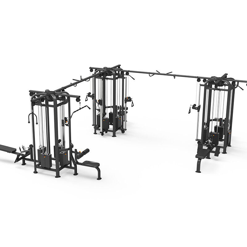 韦步Q-9028E商用十二方位V型多功能综组合12站位力量训练健身器材