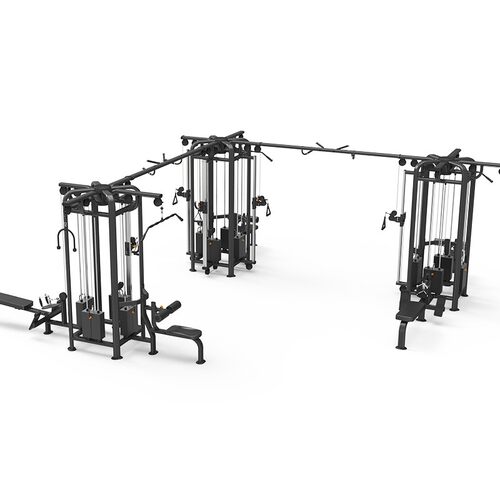 韦步Q-9028E商用十二方位V型多功能综组合12站位力量训练健身器材