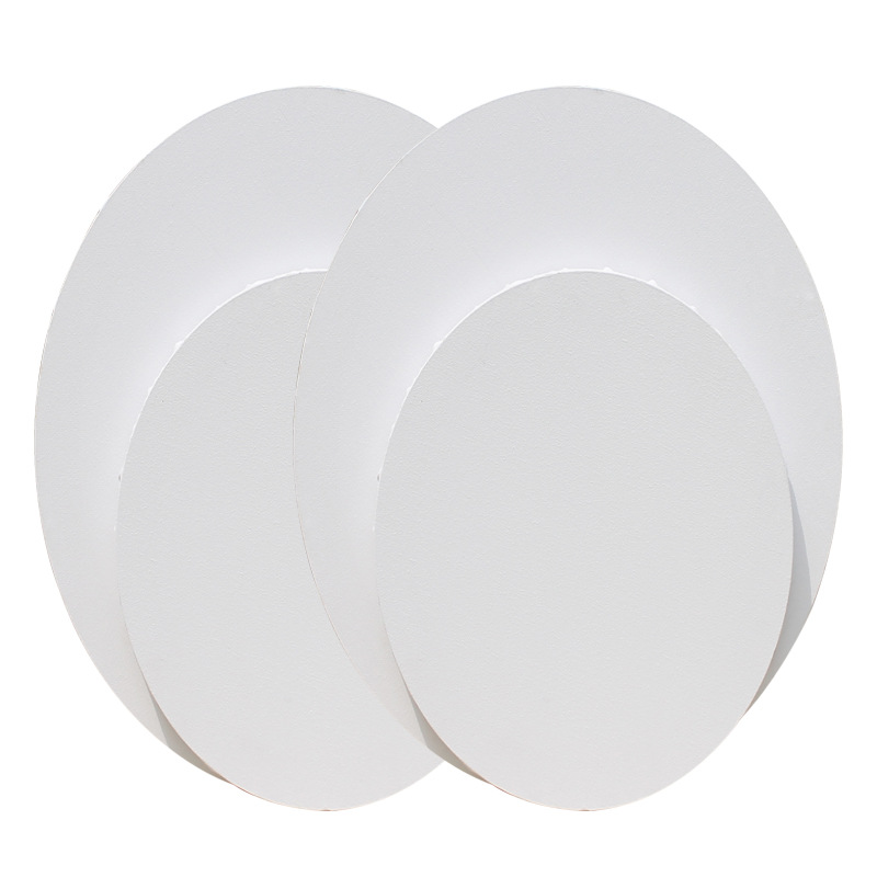 厂家wish圆形亚麻帆布油画板框黑色纯棉亚麻异形布框油画丙烯布框