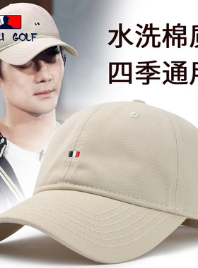 春夏秋纯棉帽子男2026新款大头围棒球帽加大加深运动软顶鸭舌帽潮