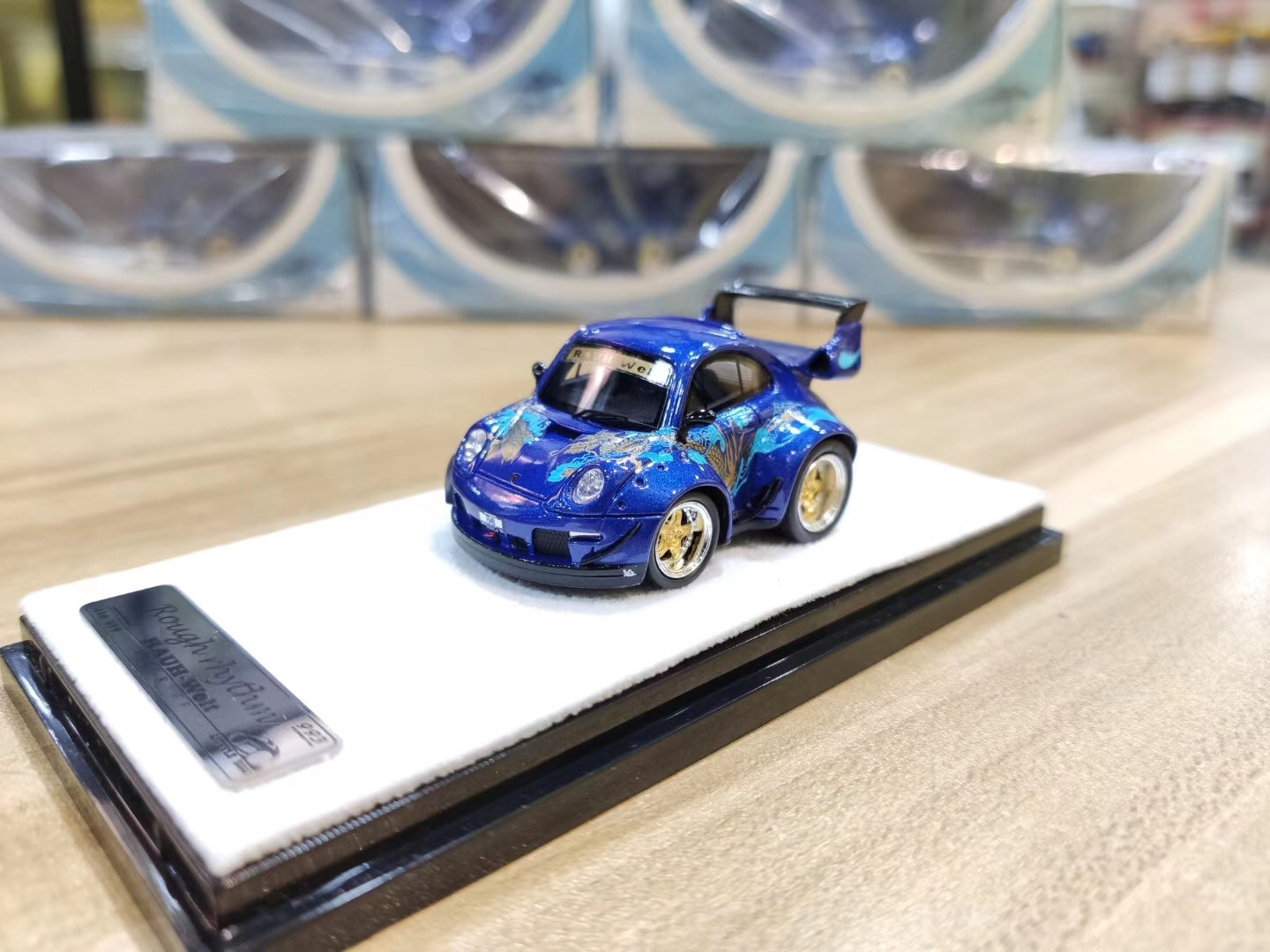 [匠心] 1:64little egg汽车模型RWB 993小龙鱼 皇家海洋Q车蛋车