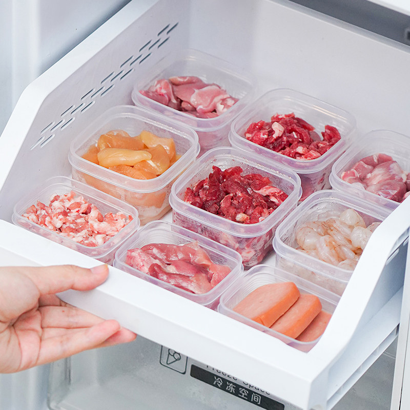 日本进口迷你冻肉分装盒辣酱腌菜辅食盒葱花盒冰箱冷冻密封保鲜盒,收纳整理,食物收纳盒,淘宝优惠券,粉丝福利购,淘宝优惠卷