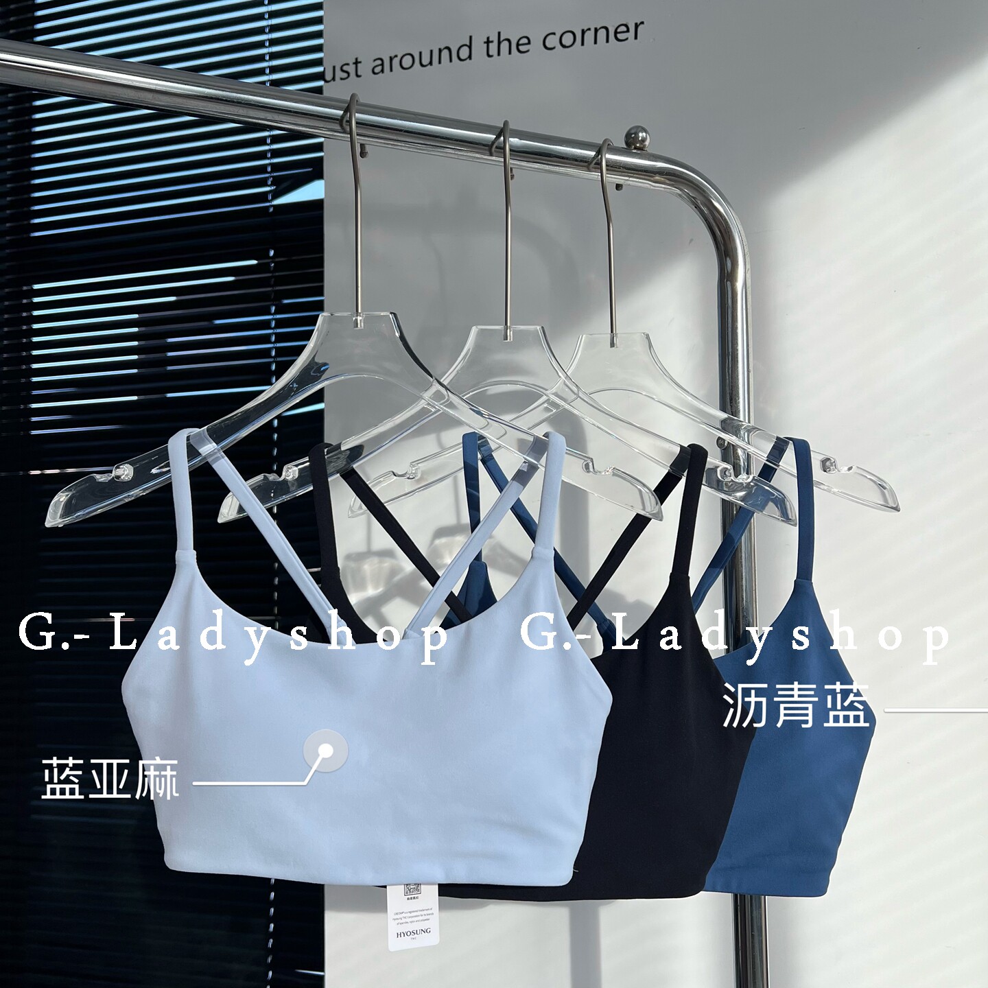 软糯舒适裸感运动吊带背心 健身瑜伽内衣bar